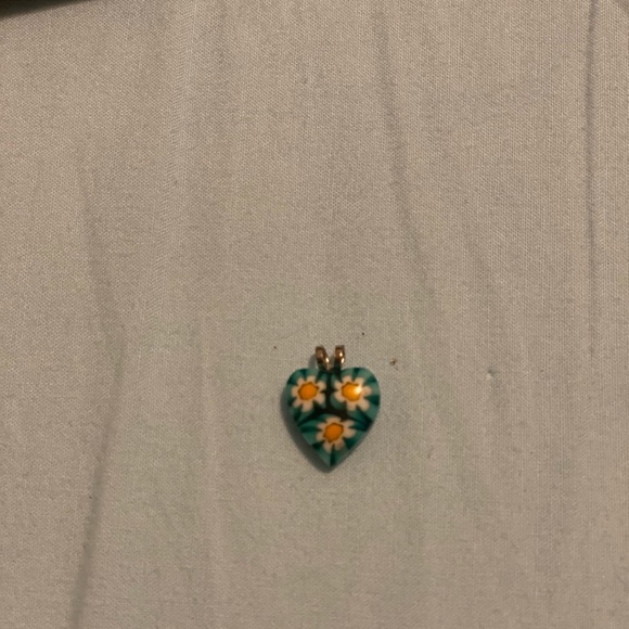 Original Venice Murano Glass heart shaped pendent - Picture 3 of 3